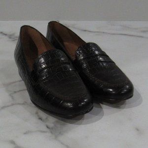 Ralph Lauren Faux Croc 'Lindsay'